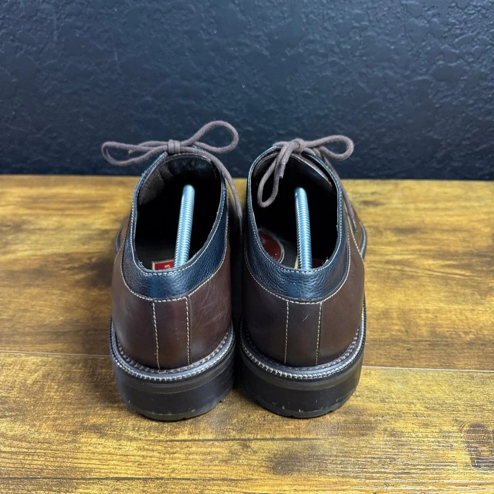 Cole Haan Split Toe C03889 Brown Leather Oxford Shoes Mens Size 12M